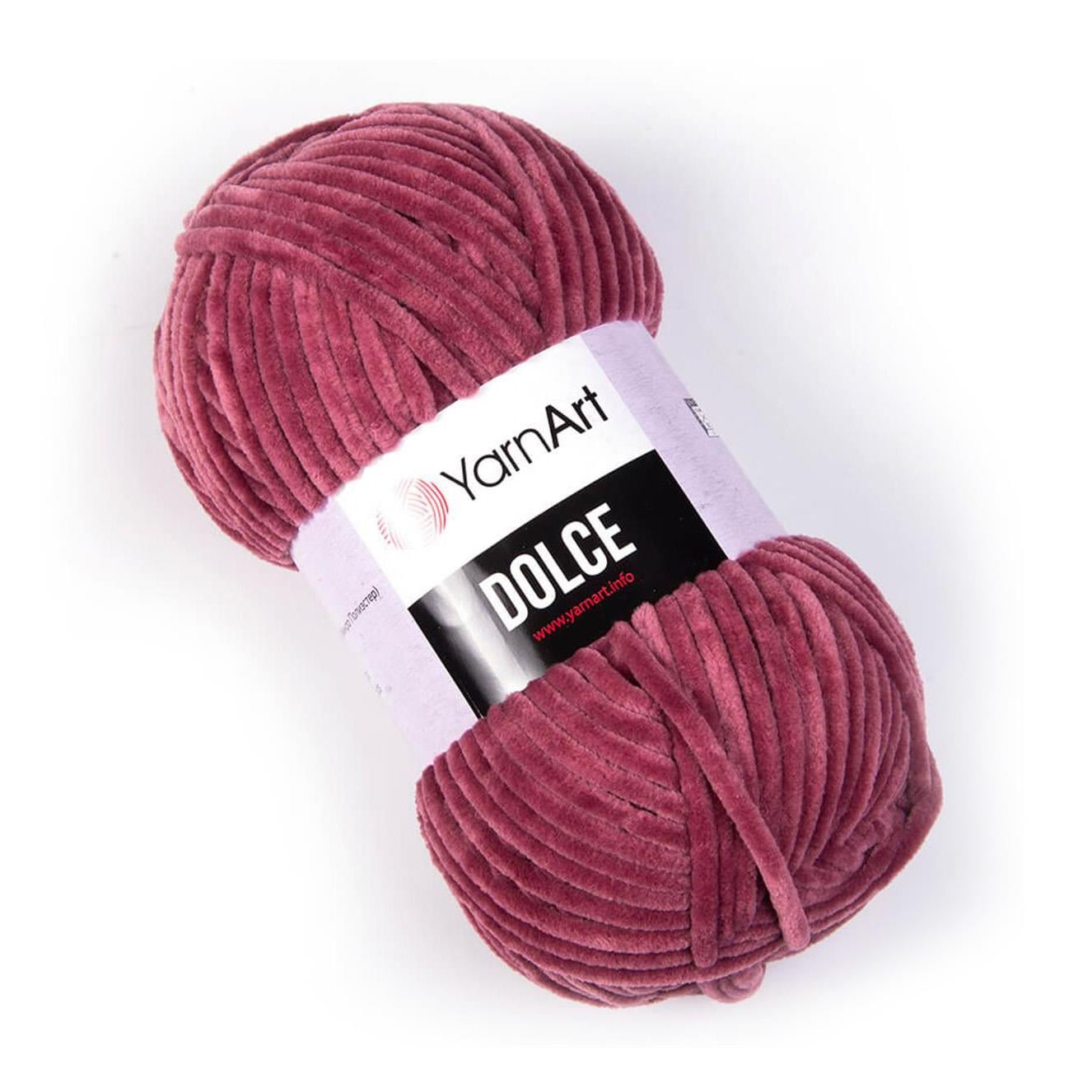 YarnArt Dolce Chenille Yarn 100g 751 – Super Soft Velvet Yarn for Amigurumi, Baby & Blanket Projects