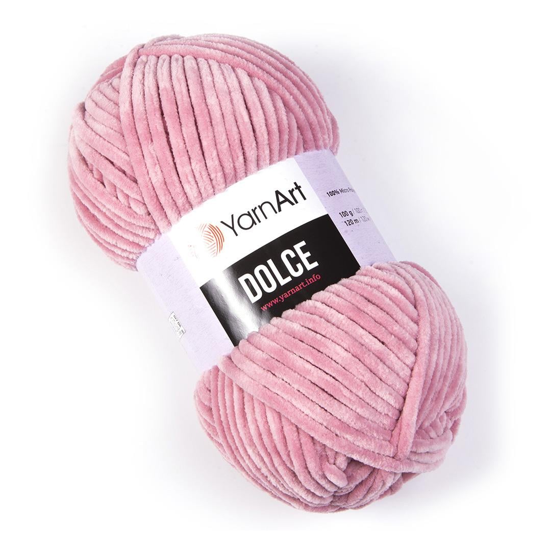 YarnArt Dolce Chenille Yarn 100g 769 – Super Soft Velvet Yarn for Amigurumi, Baby & Blanket Projects