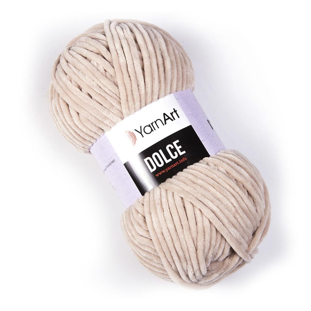 YarnArt Dolce Chenille Yarn 100g 771 – Super Soft Velvet Yarn for Amigurumi, Baby & Blanket Projects