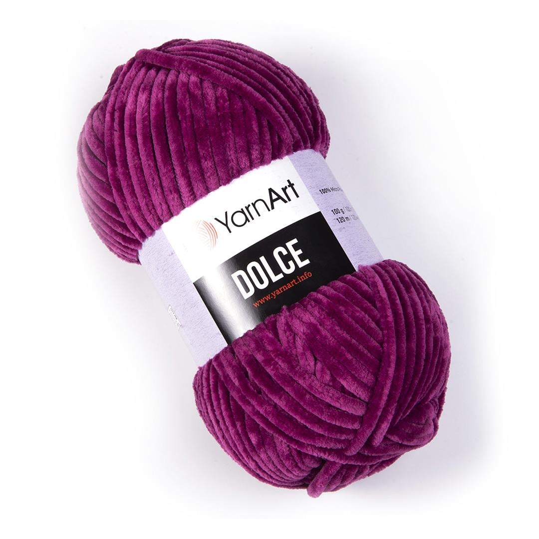 YarnArt Dolce Chenille Yarn 100g 776 – Super Soft Velvet Yarn for Amigurumi, Baby & Blanket Projects