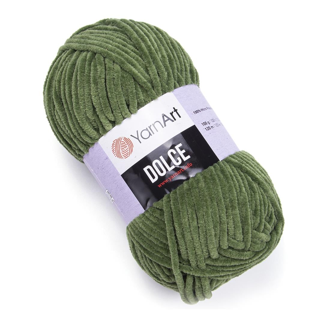 YarnArt Dolce Chenille Yarn 100g 797 – Super Soft Velvet Yarn for Amigurumi, Baby & Blanket Projects