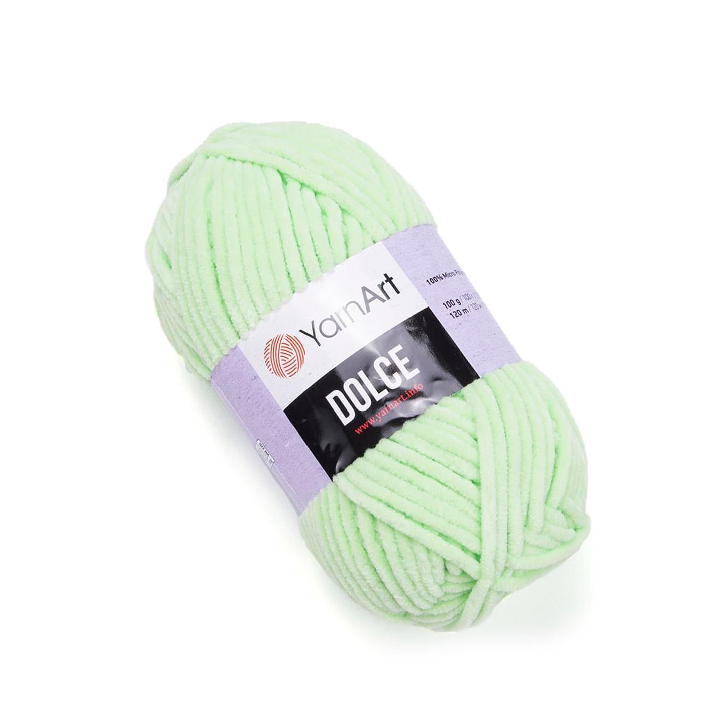 YarnArt Dolce Chenille Yarn 100g 850 – Super Soft Velvet Yarn for Amigurumi, Baby & Blanket Projects