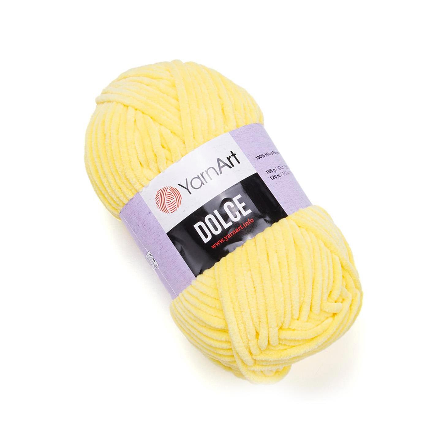 YarnArt Dolce Chenille Yarn 100g 851 – Super Soft Velvet Yarn for Amigurumi, Baby & Blanket Projects