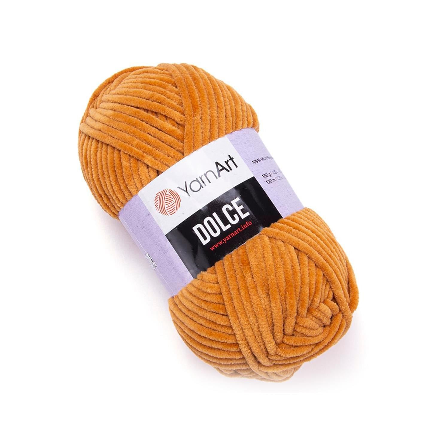 YarnArt Dolce Chenille Yarn 100g 854 – Super Soft Velvet Yarn for Amigurumi, Baby & Blanket Projects