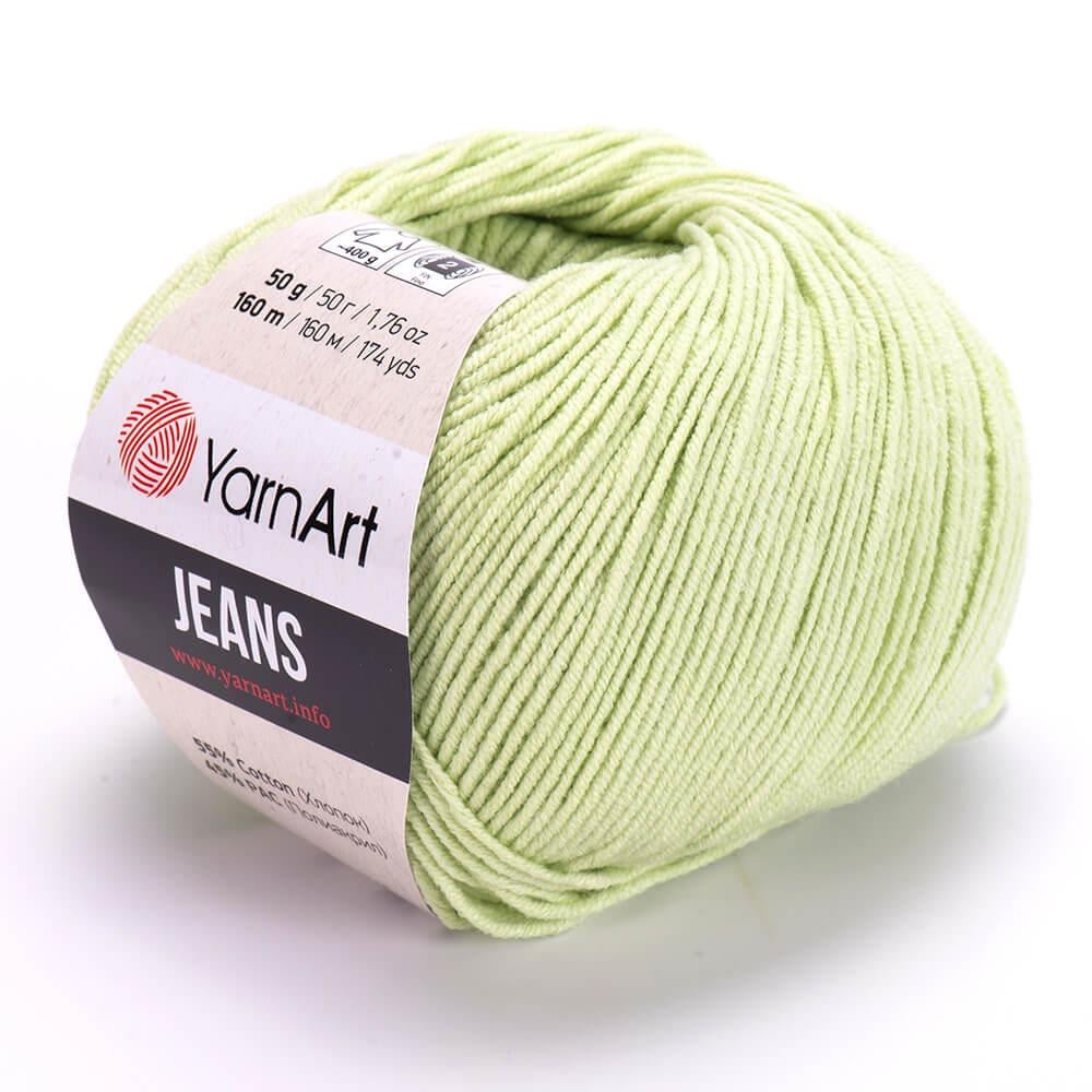 YarnArt Jeans 11 Pastel Green – Soft Cotton Acrylic Yarn for Amigurumi & Crochet (50g / 160m)