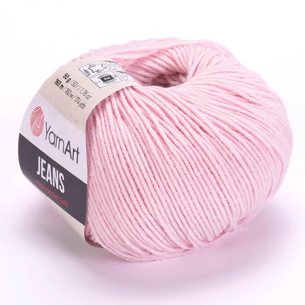 YarnArt Jeans 18 Soft Pink – Soft Cotton Acrylic Yarn for Amigurumi & Crochet (50g / 160m)