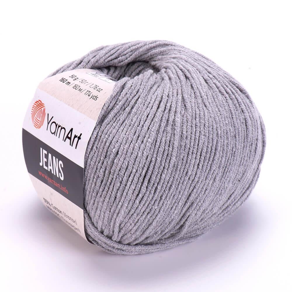 YarnArt Jeans 46 Light Gray – Soft Cotton Acrylic Yarn for Amigurumi & Crochet (50g / 160m)