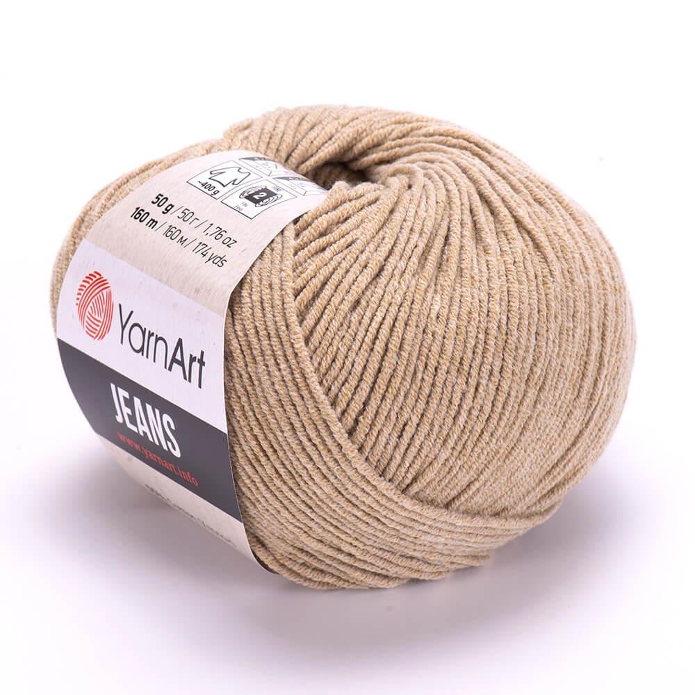 YarnArt Jeans 48 Khaki – Soft Cotton Acrylic Yarn for Amigurumi & Crochet (50g / 160m)