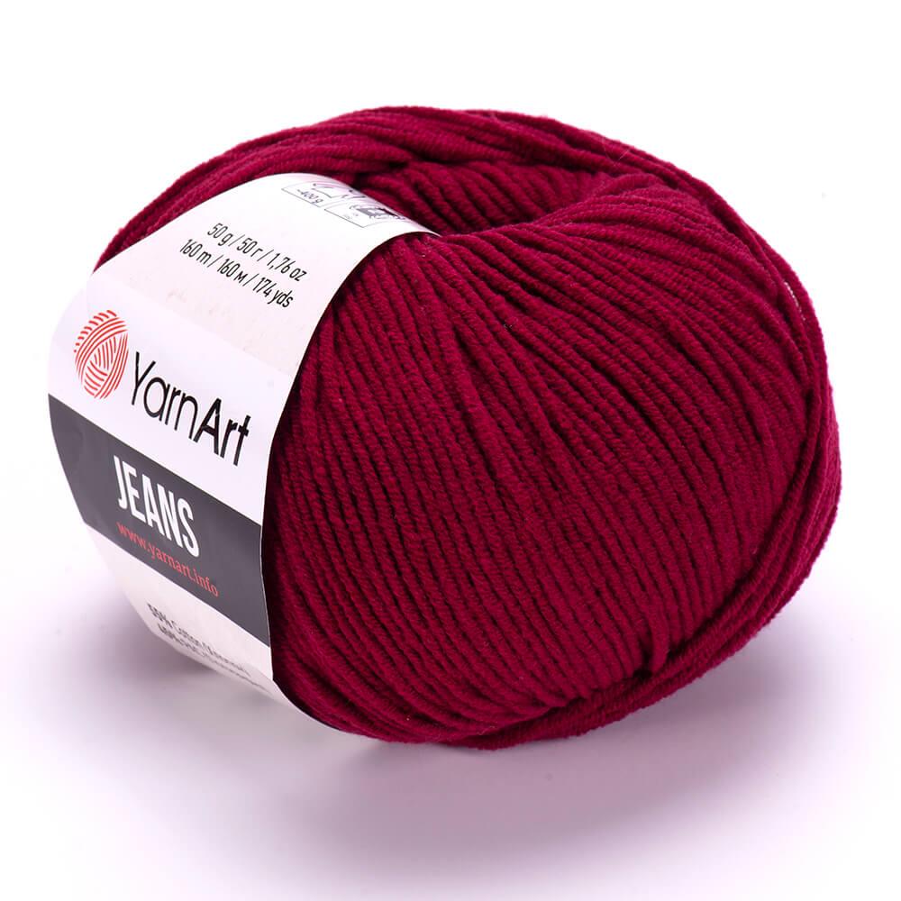 YarnArt Jeans 66 Rosewood – Soft Cotton Acrylic Yarn for Amigurumi & Crochet (50g / 160m)