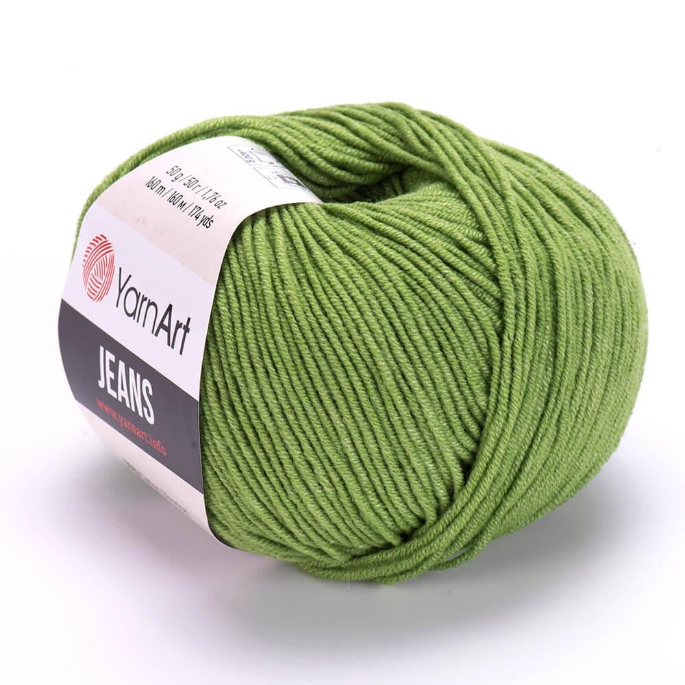 YarnArt Jeans 69 Pastel Green – Soft Cotton Acrylic Yarn for Amigurumi & Crochet (50g / 160m)