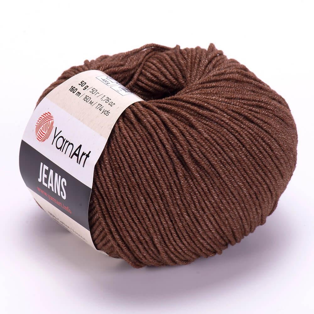 YarnArt Jeans 70 Brown – Soft Cotton Acrylic Yarn for Amigurumi & Crochet (50g / 160m)