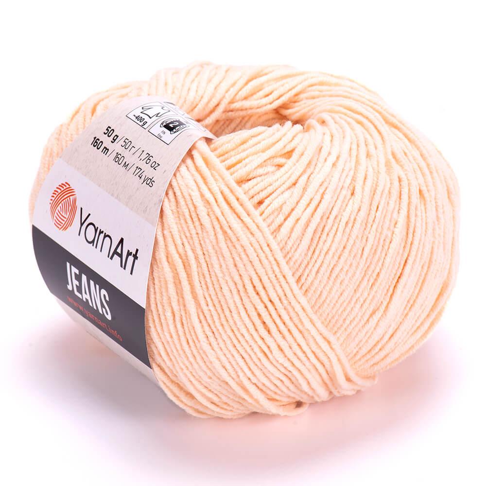 YarnArt Jeans 73 Apricot – Soft Cotton Acrylic Yarn for Amigurumi & Crochet (50g / 160m)