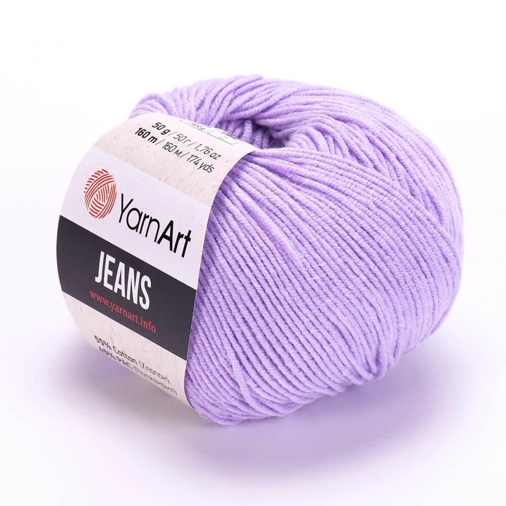 YarnArt Jeans 89 Lilac – Soft Cotton Acrylic Yarn for Amigurumi & Crochet (50g / 160m)
