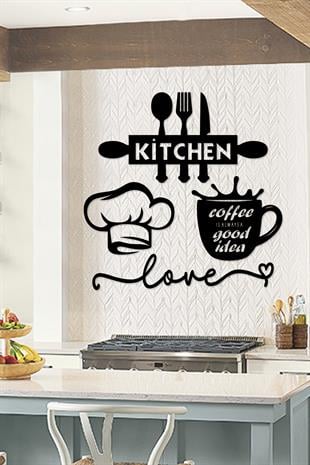 Kitchen-coffee is alwaysa good idea-ahçı-love 4 lü set mutfak dekoru