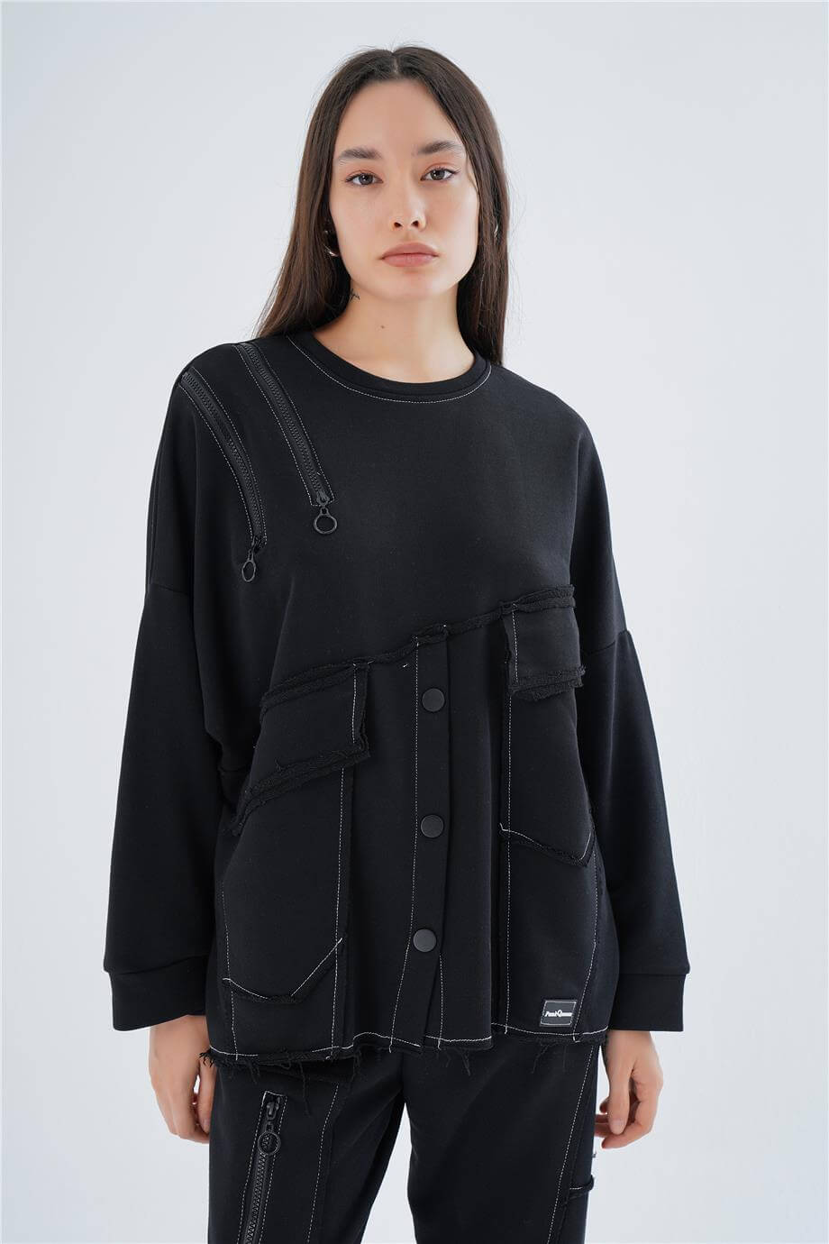 FERMUAR DETAY OVERSIZE TAKIM