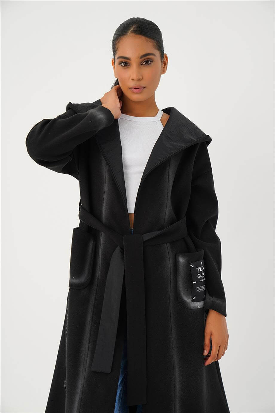 FIRÇALI OVERSIZE KABAN