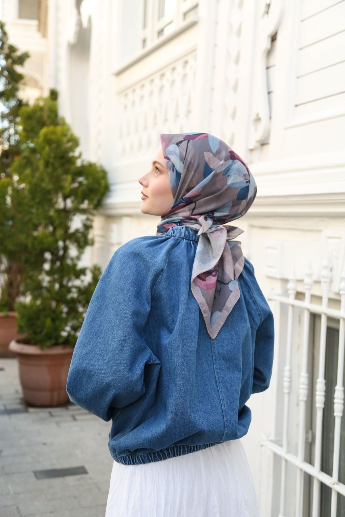 Cotton Eşarp CTTN01-08