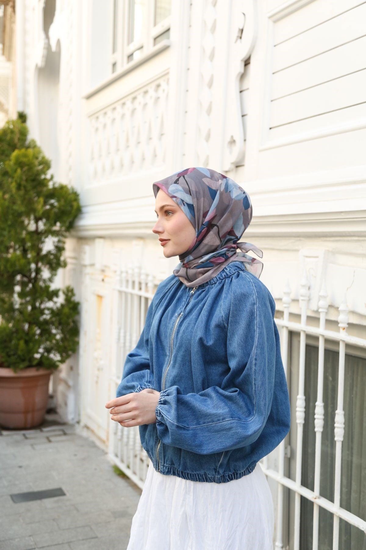Cotton Eşarp CTTN01-08