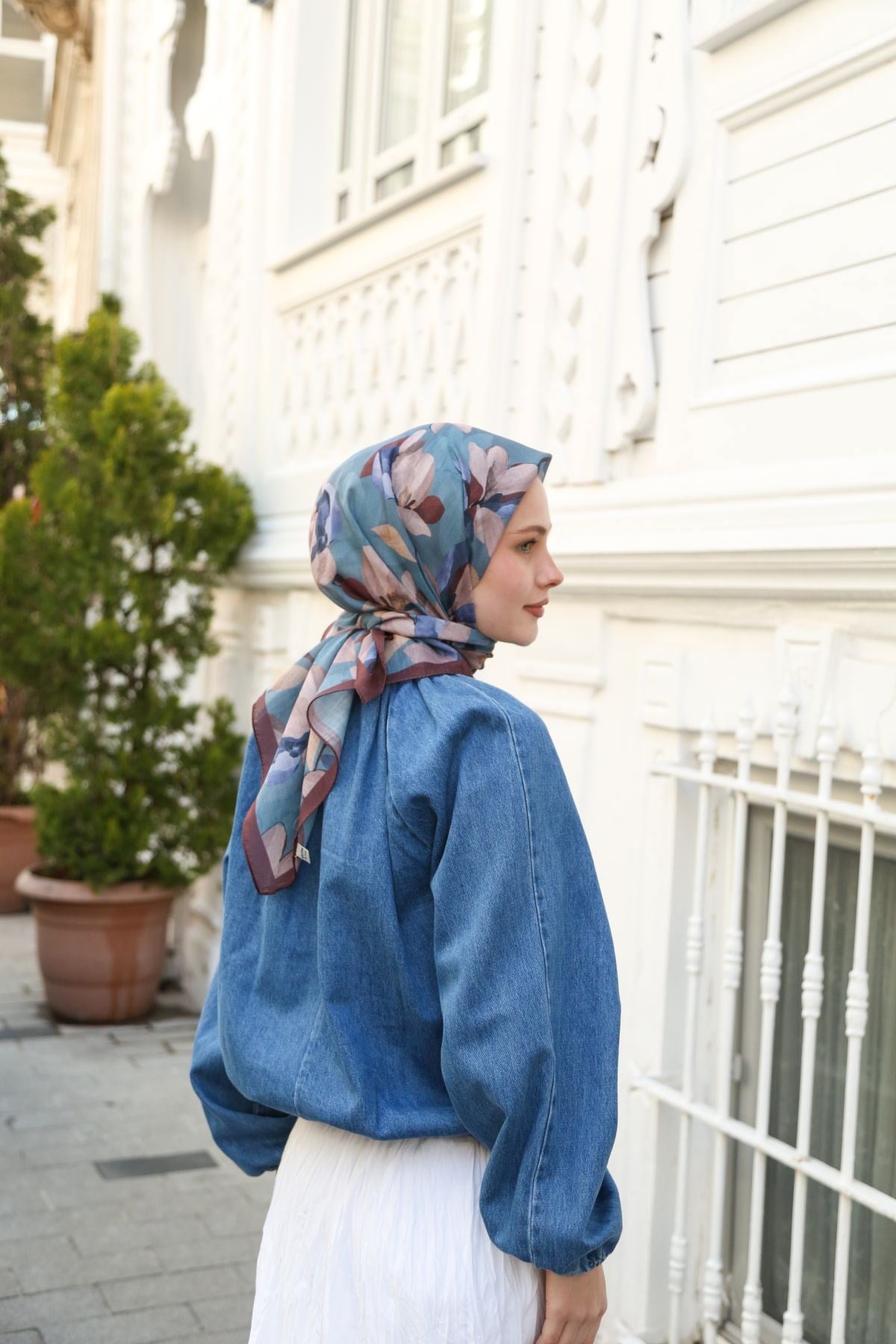 Cotton Eşarp CTTN01-09