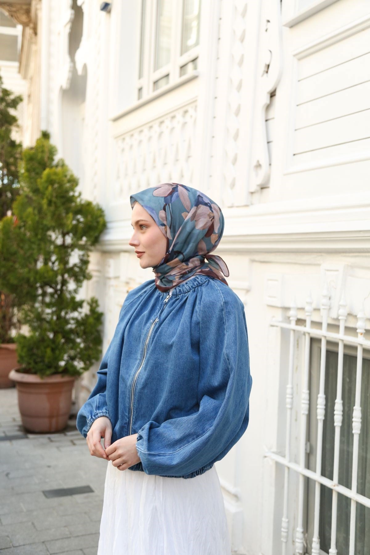 Cotton Eşarp CTTN01-09