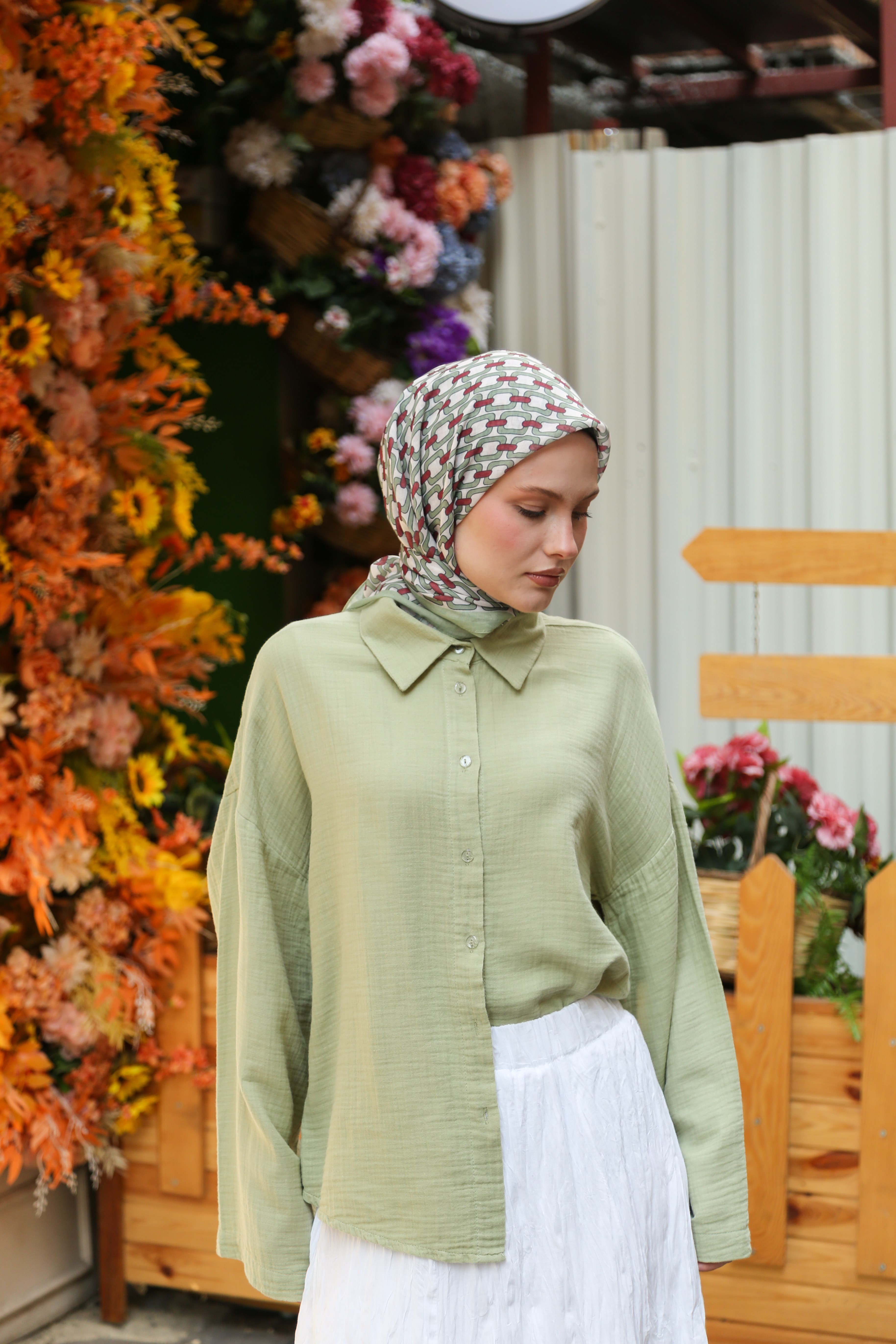 Cotton Eşarp CTTN03-02