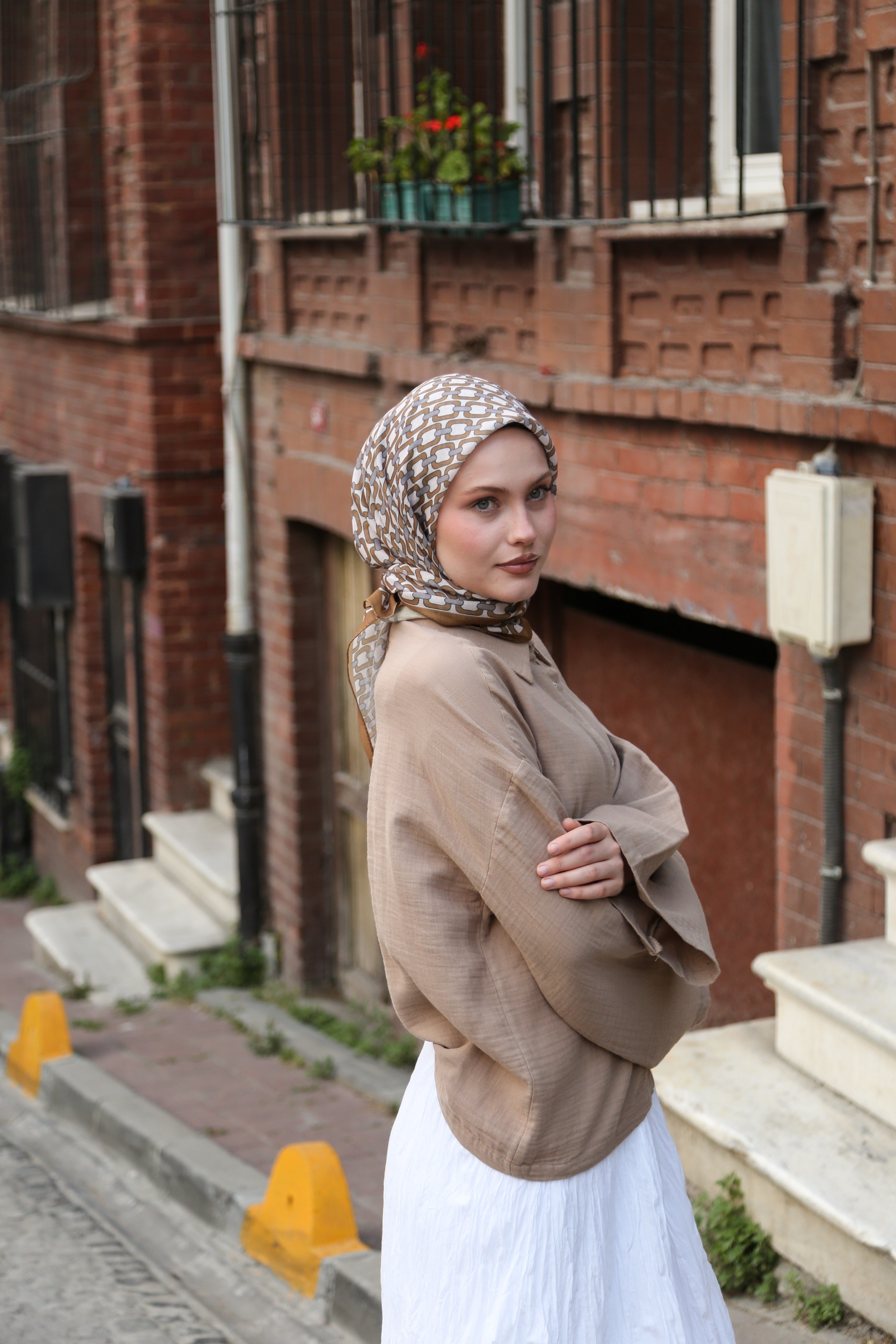 Cotton Eşarp CTTN03-04