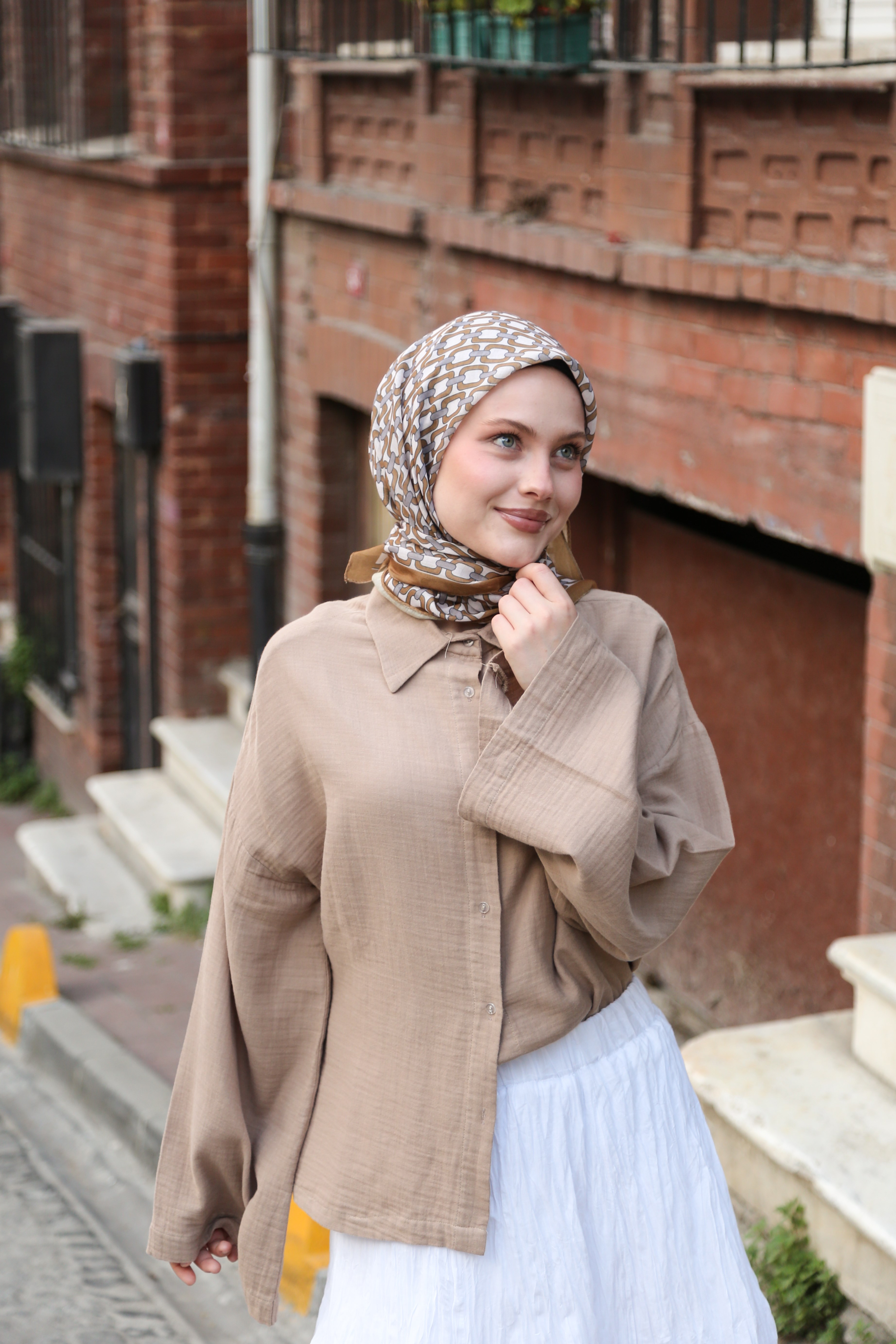 Cotton Eşarp CTTN03-04