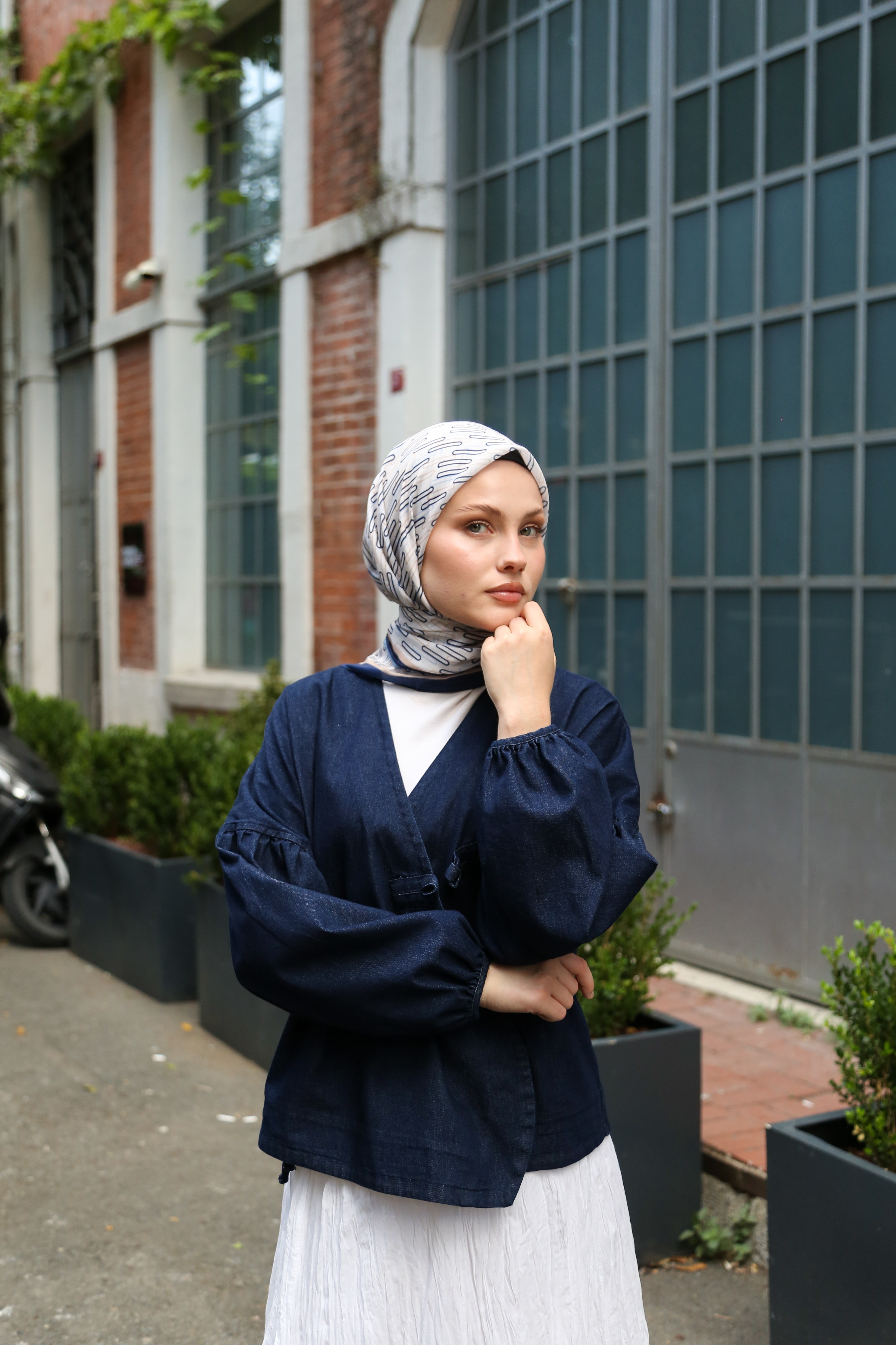 Cotton Eşarp CTTN04-01
