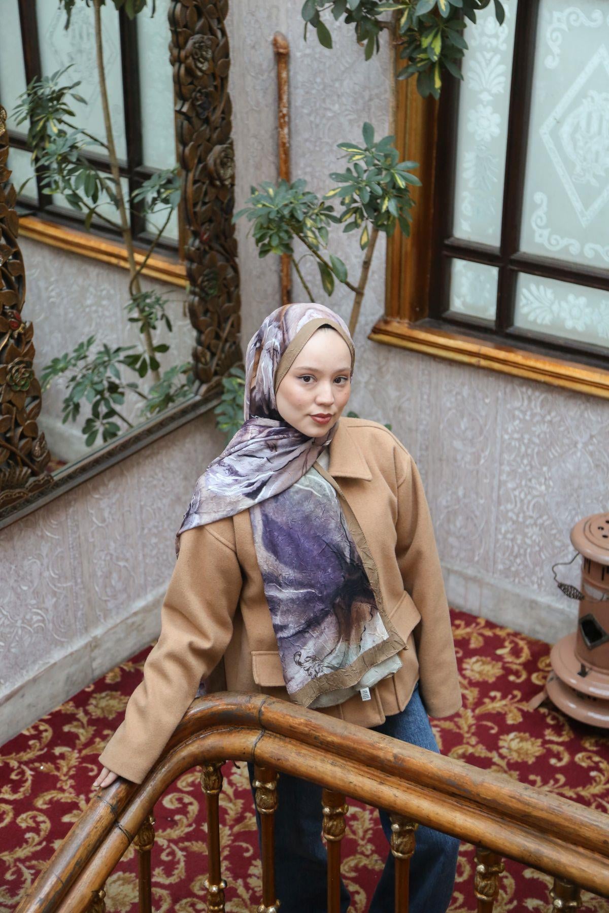 Hint İpek  Bambu Şal BMBV03-03