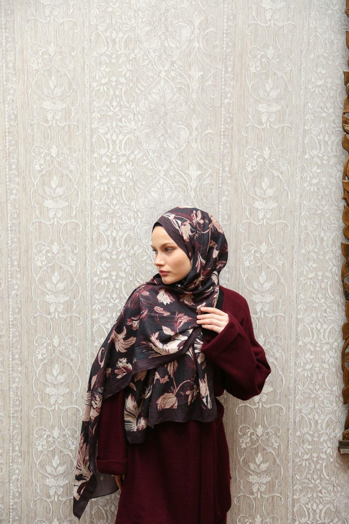 Hint İpek  Bambu Şal BMBV06-08