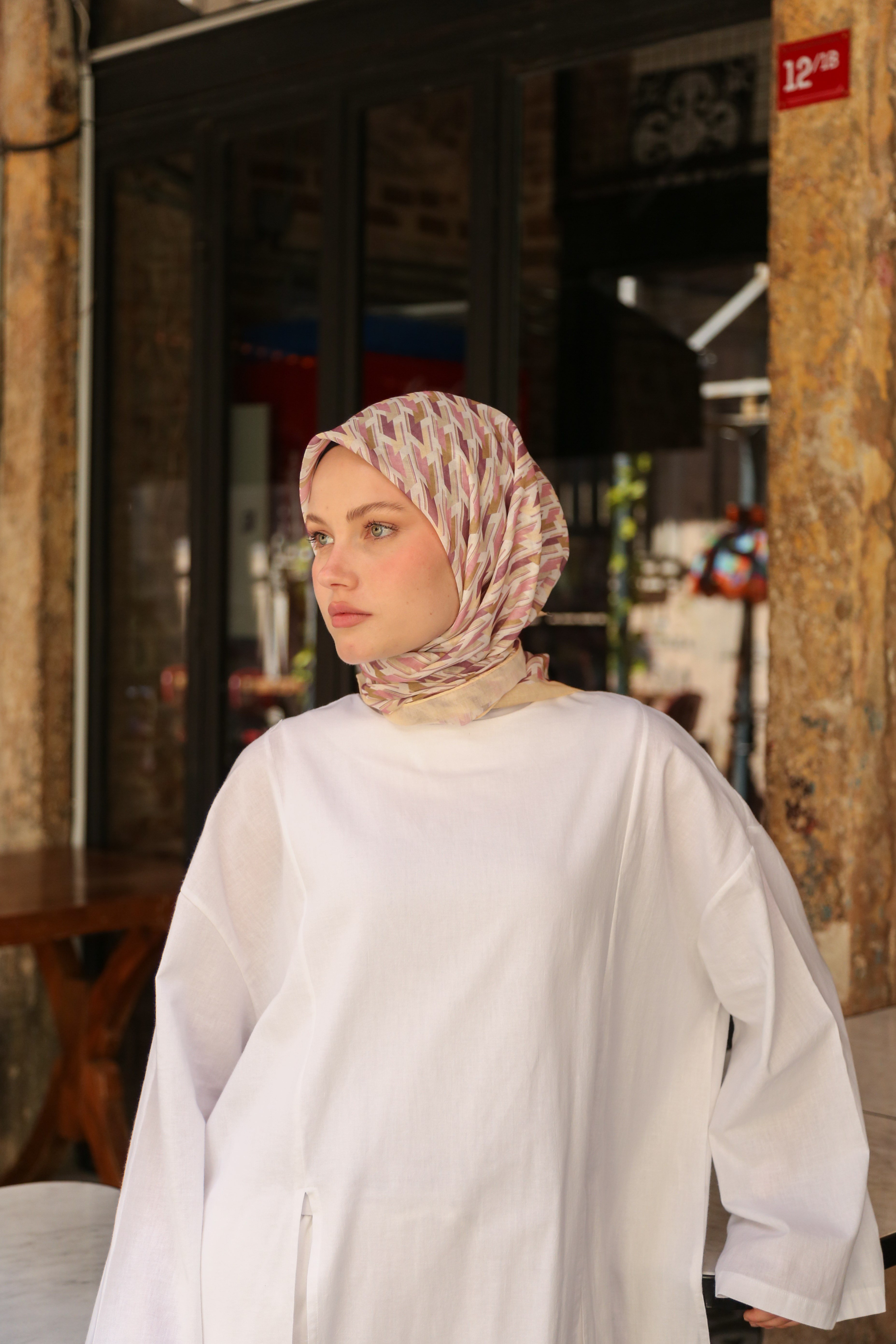 Hint İpek  Cotton Eşarp CTTN02-03
