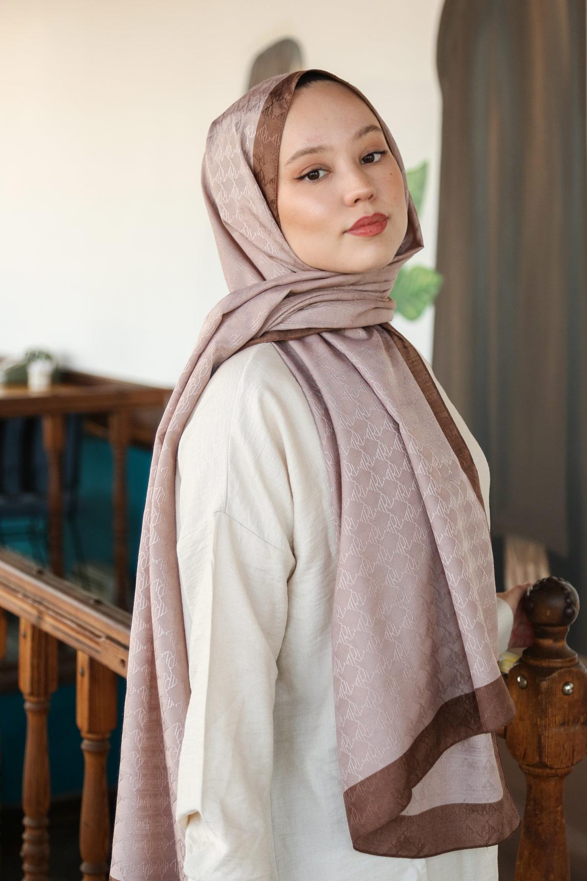 Hint İpek  Monogram Şal MONOV06-01