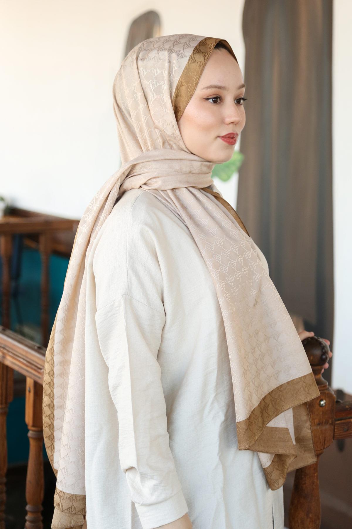 Hint İpek  Monogram Şal MONOV06-05