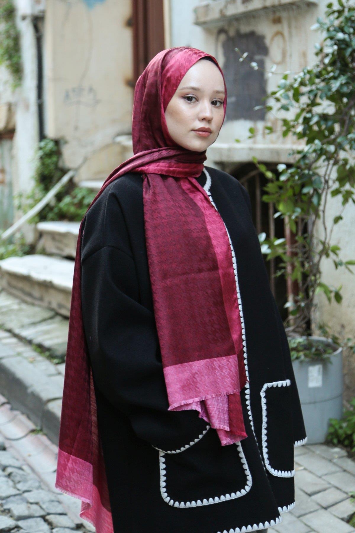 Hint İpek  Monogram Şal MONOV12-01