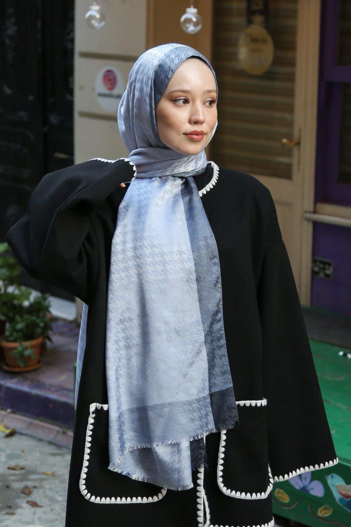 Hint İpek  Monogram Şal MONOV12-04