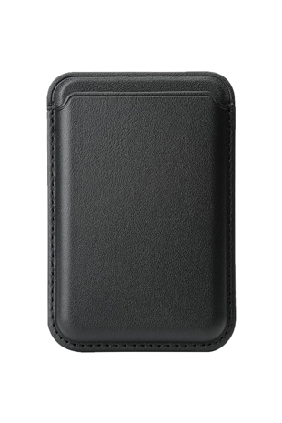 MagSafe özellikli  Deri Cüzdan & Kartlık - Siyah