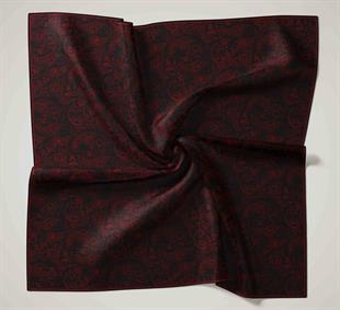 Silk Home Soft Eşarp 47072 Siyah-Bordo Karışık Desen
