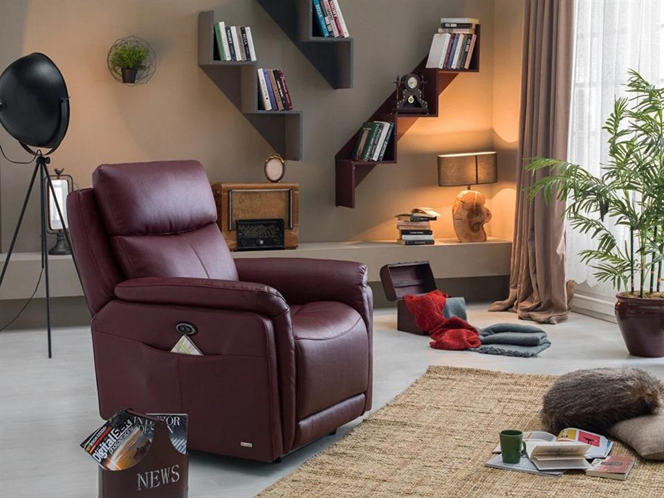 Letto Tv Koltuğu Bordo