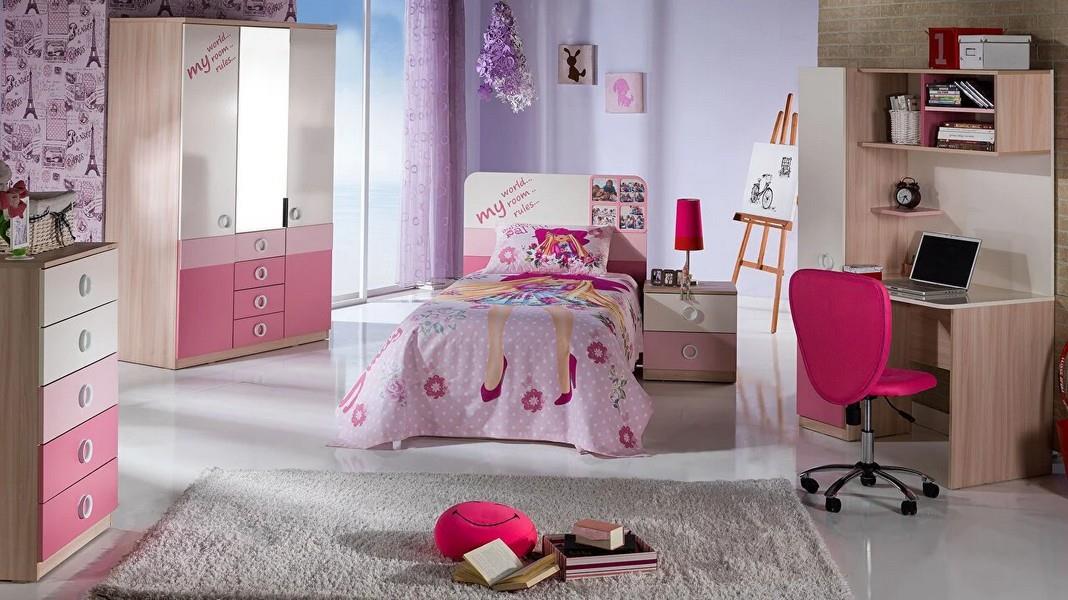 Portivo Çalışma Masası Pembe