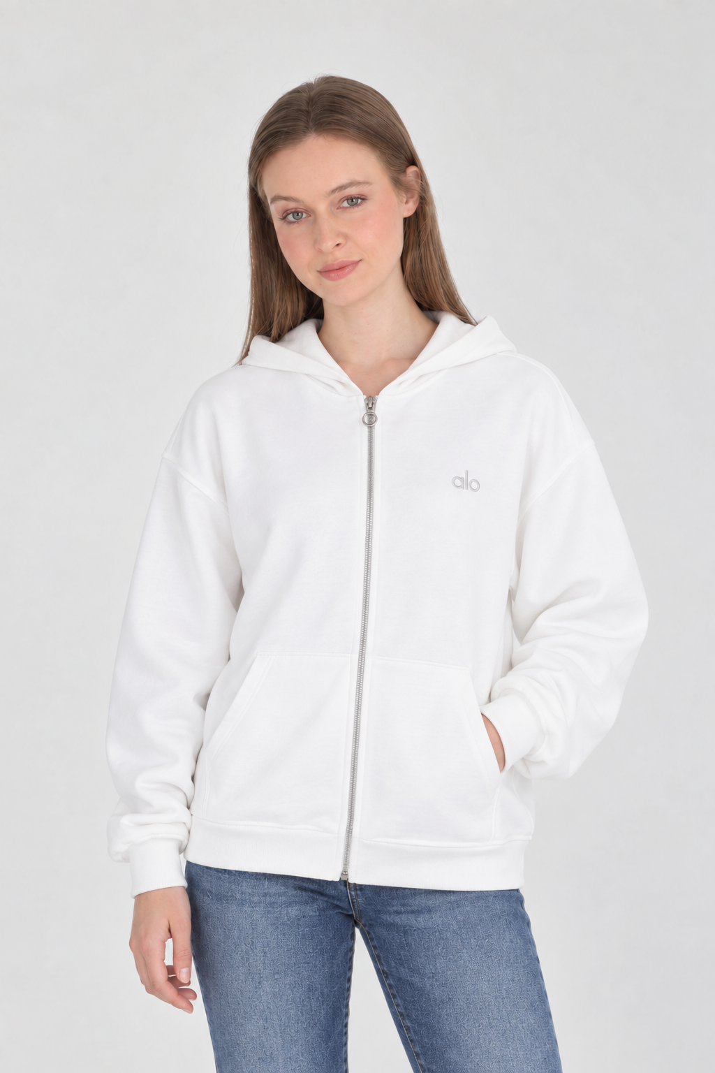 Alo Yoga Beyaz Sweatshirt