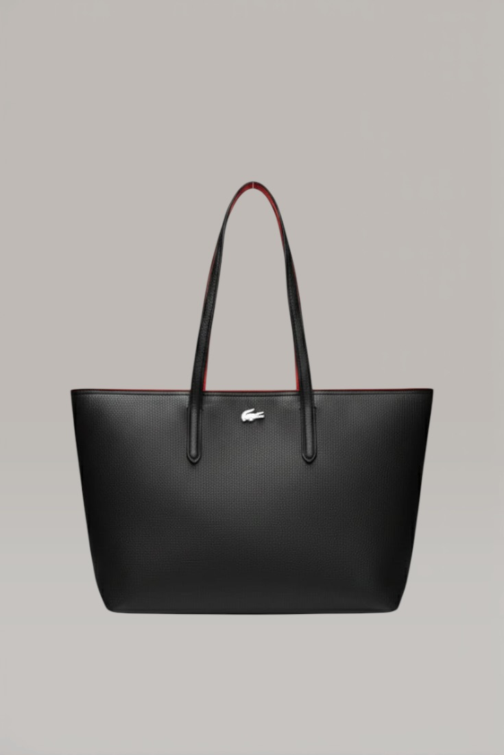 Lc Anna Shoulder Siyah Kırmızı Fermuarlı