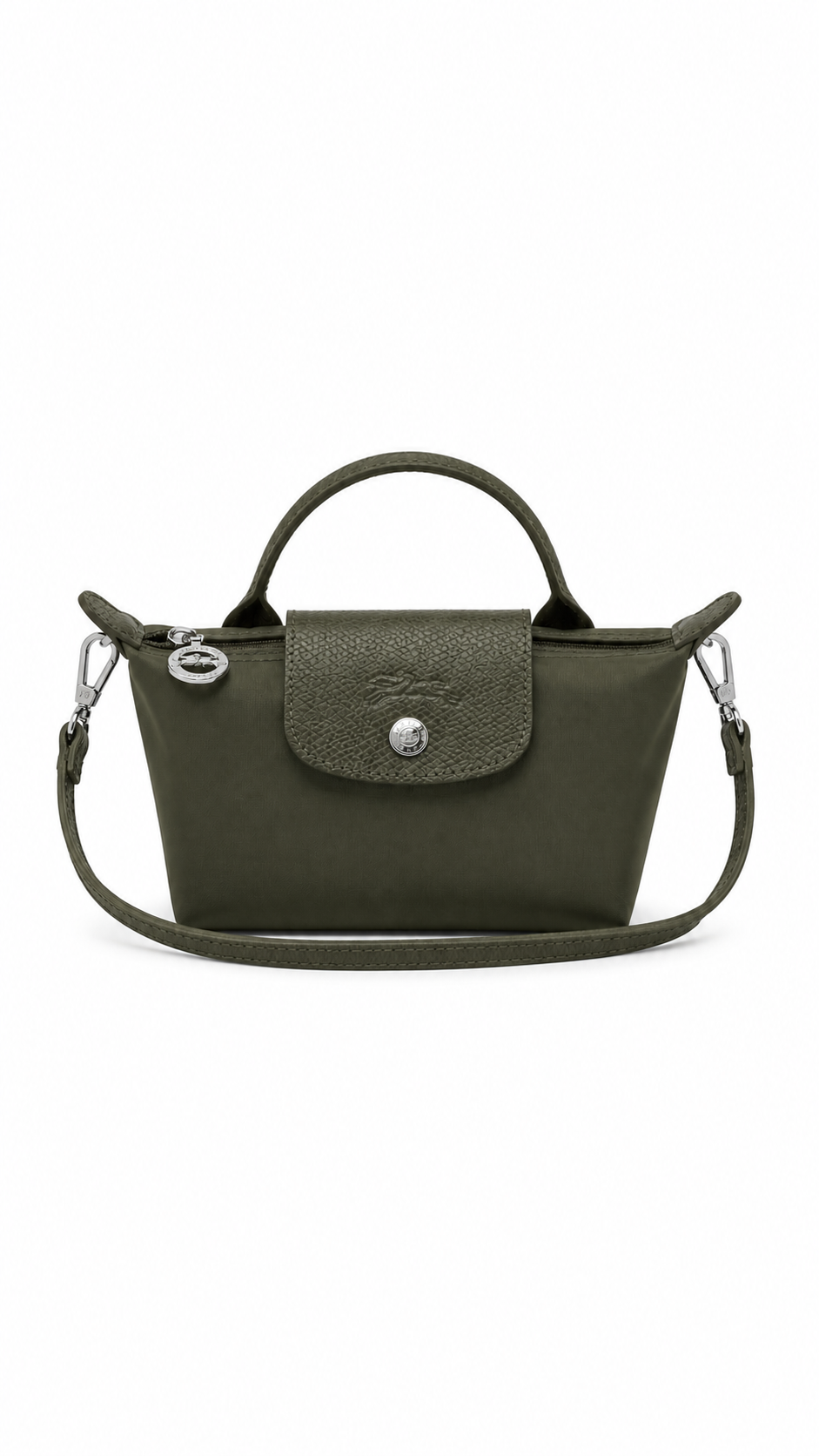 Longchamp Koyu Yeşil Xs Tek Renk Çanta