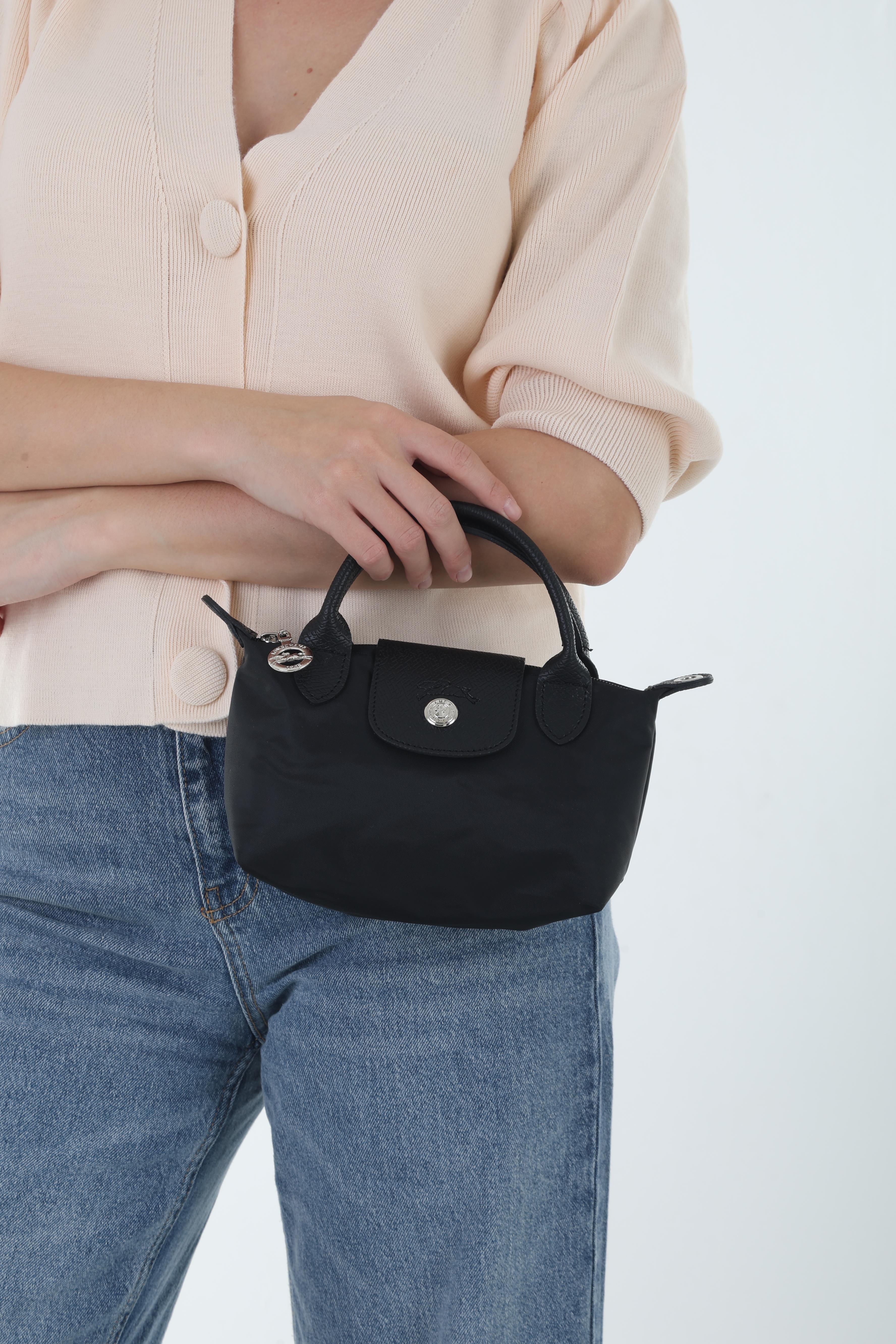 Longchamp Siyah Small Boy Tek Renk Çanta