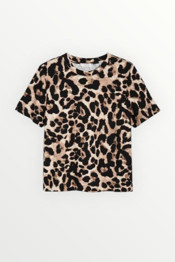 Rsrvd Leopar Desenli Basic Tişört