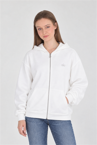 Alo Yoga Beyaz Sweatshirt