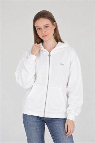 Alo Yoga Beyaz Sweatshirt