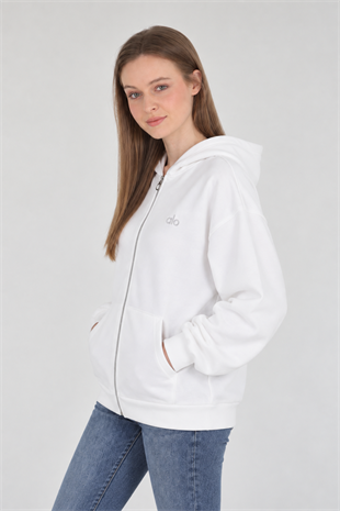 Alo Yoga Beyaz Sweatshirt