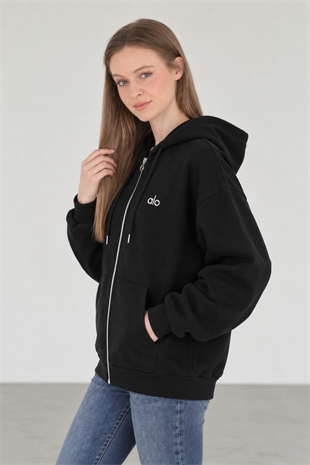 Alo Yoga Siyah Sweatshirt