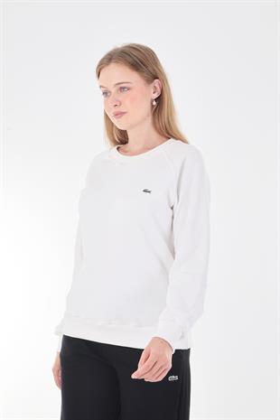 Lc Bisiklet Yaka Beyaz Sweatshir