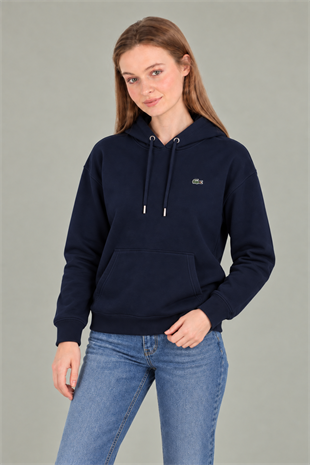 Lc Kapişonlu Modal Lacivert Sweatshirt